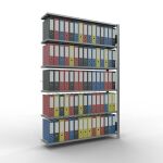 Anbauregal, Büro-Fachbodenregal Stecksystem...