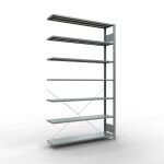 Anbauregal, Büro-Fachbodenregal Stecksystem...