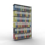 Anbauregal, Büro-Fachbodenregal Stecksystem...