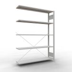 Anbauregal, Büro-Fachbodenregal Stecksystem...