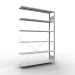 Anbauregal, Büro-Fachbodenregal Stecksystem...
