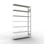 Anbauregal, Büro-Fachbodenregal Stecksystem...