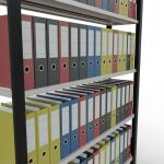 Grundregal, Büro-Fachbodenregal Stecksystem MULTIplus85, 1800 x 1300 x 300 mm (HxBxT), 5 Fachböden, Kreuzstrebe, schwarz/RAL 7035 lichtgrau, ohne Anschlagleiste