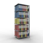 Anbauregal, Büro-Fachbodenregal Stecksystem...