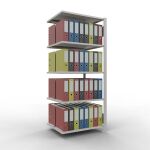 Anbauregal, Büro-Fachbodenregal Stecksystem...