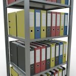 Grundregal, Büro-Fachbodenregal Stecksystem MULTIplus150, 1800 x 750 x 600 mm (HxBxT), 5 Fachböden, Längenriegel, verzinkt, ohne Mittelanschlag