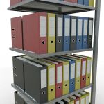 Anbauregal, Büro-Fachbodenregal Stecksystem MULTIplus150, 1800 x 750 x 600 mm (HxBxT), 5 Fachböden, Längenriegel, verzinkt, ohne Mittelanschlag