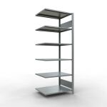 Anbauregal, Büro-Fachbodenregal Stecksystem...