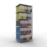 Anbauregal, Büro-Fachbodenregal Stecksystem...