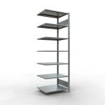 Anbauregal, Büro-Fachbodenregal Stecksystem...