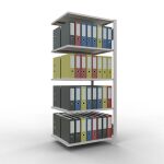 Anbauregal, Büro-Fachbodenregal Stecksystem...