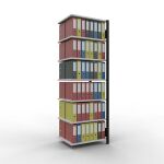 Anbauregal, Büro-Fachbodenregal Stecksystem...