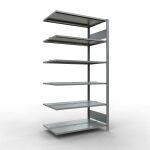 Anbauregal, Büro-Fachbodenregal Stecksystem...