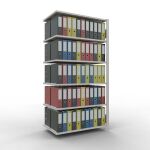 Anbauregal, Büro-Fachbodenregal Stecksystem...