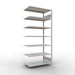 Anbauregal, Büro-Fachbodenregal Stecksystem...