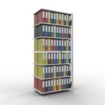 Anbauregal, Büro-Fachbodenregal Stecksystem...