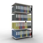 Anbauregal, Büro-Fachbodenregal Stecksystem...