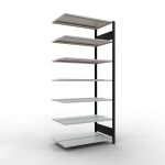 Anbauregal, Büro-Fachbodenregal Stecksystem...