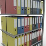 Anbauregal, Büro-Fachbodenregal Stecksystem MULTIplus150, 2000 x 1000 x 600 mm (HxBxT), 6 Fachböden, Längenriegel, verzinkt, ohne Mittelanschlag