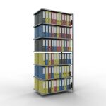 Anbauregal, Büro-Fachbodenregal Stecksystem...