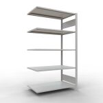 Anbauregal, Büro-Fachbodenregal Stecksystem...