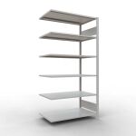 Anbauregal, Büro-Fachbodenregal Stecksystem...