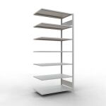 Anbauregal, Büro-Fachbodenregal Stecksystem...