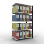 Anbauregal, Büro-Fachbodenregal Stecksystem...