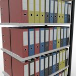 Anbauregal, Büro-Fachbodenregal Stecksystem MULTIplus150, 2000 x 1000 x 600 mm (HxBxT), 6 Fachböden, Längenriegel, schwarz/RAL 7035 lichtgrau, ohne Mittelanschlag