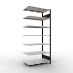 Anbauregal, Büro-Fachbodenregal Stecksystem...