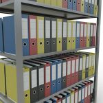 Grundregal, Büro-Fachbodenregal Stecksystem MULTIplus150, 1800 x 1300 x 600 mm (HxBxT), 5 Fachböden, Längenriegel, verzinkt, mit Mittelanschlag