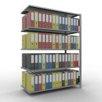 Anbauregal, Büro-Fachbodenregal Stecksystem...