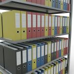 Anbauregal, Büro-Fachbodenregal Stecksystem MULTIplus150, 1800 x 1300 x 600 mm (HxBxT), 5 Fachböden, Längenriegel, verzinkt, mit Mittelanschlag