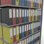 Anbauregal, Büro-Fachbodenregal Stecksystem MULTIplus150, 2300 x 1300 x 600 mm (HxBxT), 7 Fachböden, Längenriegel, verzinkt, mit Mittelanschlag