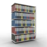 Anbauregal, Büro-Fachbodenregal Stecksystem...