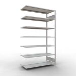 Anbauregal, Büro-Fachbodenregal Stecksystem...