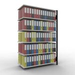 Anbauregal, Büro-Fachbodenregal Stecksystem...