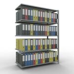 Anbauregal, Büro-Fachbodenregal Stecksystem...