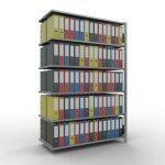 Anbauregal, Büro-Fachbodenregal Stecksystem...