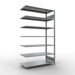 Anbauregal, Büro-Fachbodenregal Stecksystem...