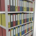 Grundregal, Büro-Fachbodenregal Stecksystem MULTIplus150, 2000 x 1300 x 600 mm (HxBxT), 6 Fachböden, Längenriegel, RAL 7035 lichtgrau, ohne Mittelanschlag