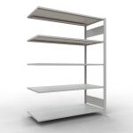 Anbauregal, Büro-Fachbodenregal Stecksystem...