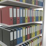 Anbauregal, Büro-Fachbodenregal Stecksystem MULTIplus150, 1800 x 1300 x 600 mm (HxBxT), 5 Fachböden, Längenriegel, RAL 7035 lichtgrau, ohne Mittelanschlag