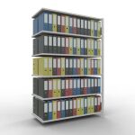 Anbauregal, Büro-Fachbodenregal Stecksystem...