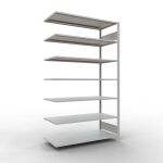 Anbauregal, Büro-Fachbodenregal Stecksystem...