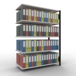 Anbauregal, Büro-Fachbodenregal Stecksystem...