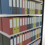 Anbauregal, Büro-Fachbodenregal Stecksystem MULTIplus150, 2000 x 1300 x 600 mm (HxBxT), 6 Fachböden, Längenriegel, schwarz/RAL 7035 lichtgrau, ohne Mittelanschlag