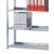 Grundregal, Büro-Fachbodenregal Schraubsystem MULTIplus85, 2000 x 1000 x 300 mm (HxBxT), 6 Fachböden, verzinkt, mit Anschlagleiste