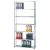 Grundregal, Büro-Fachbodenregal Schraubsystem MULTIplus85, 2300 x 1300 x 300 mm (HxBxT), 6 Fachböden, verzinkt, ohne Anschlagleiste