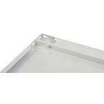 Fachboden MULTIplus85, 1300 x 300 mm, ungelocht, RAL 7035 lichtgrau